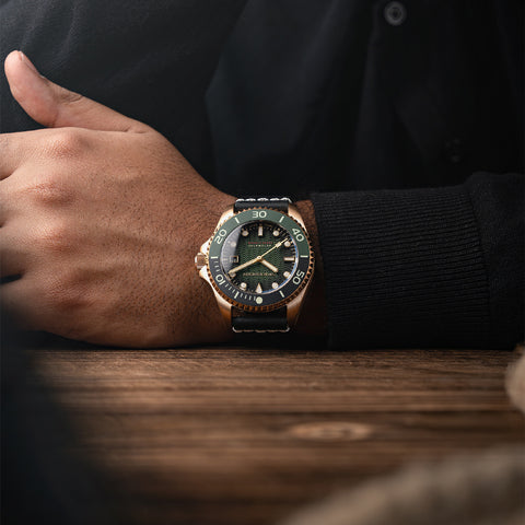 SPINNAKER SP-5060-0B Teasei Bronze 2-Year Warranty Green Automatic Watch Water-Resistant Stylish Design