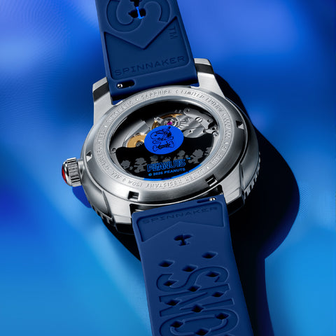 Other Overseas Manufacturers SP-5186-02 Fleuss Automatic Peanuts Snoopy Snorkeling Limited Edition 2-Year Warranty Navy