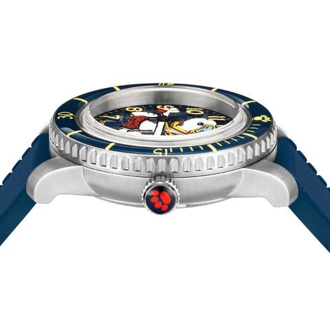Other Overseas Manufacturers SP-5186-02 Fleuss Automatic Peanuts Snoopy Snorkeling Limited Edition 2-Year Warranty Navy