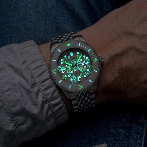Other Overseas Manufacturers SP-5195-11A Automatic Movement 40mm Case Water Resistant 2-Year Warranty Stylish Design