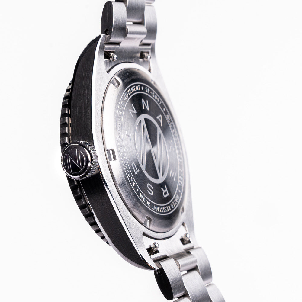 IPPO JAPAN WATCH SP509711N Watch - Spence 300 2-Year Warranty Black Stainless Steel Water Resistant Quartz Movement (Image 7)