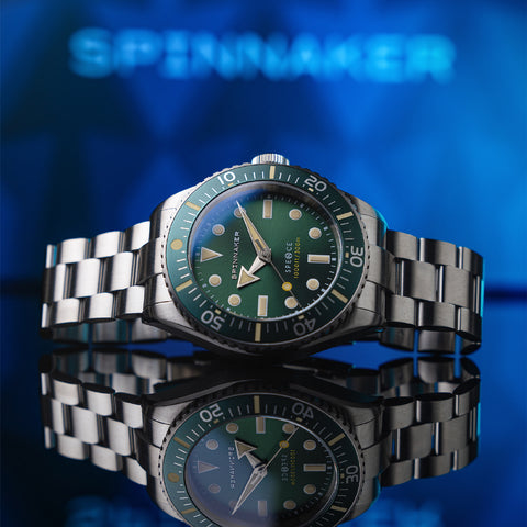 IPPO JAPAN WATCH SP509788N Watch - Spence 300 Green 2-Year Warranty Water Resistant Stylish Design Durable Construction (Imag