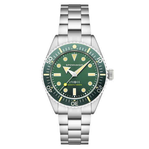 IPPO JAPAN WATCH SP509788N Watch - Spence 300 Green 2-Year Warranty Water Resistant Stylish Design Durable Construction