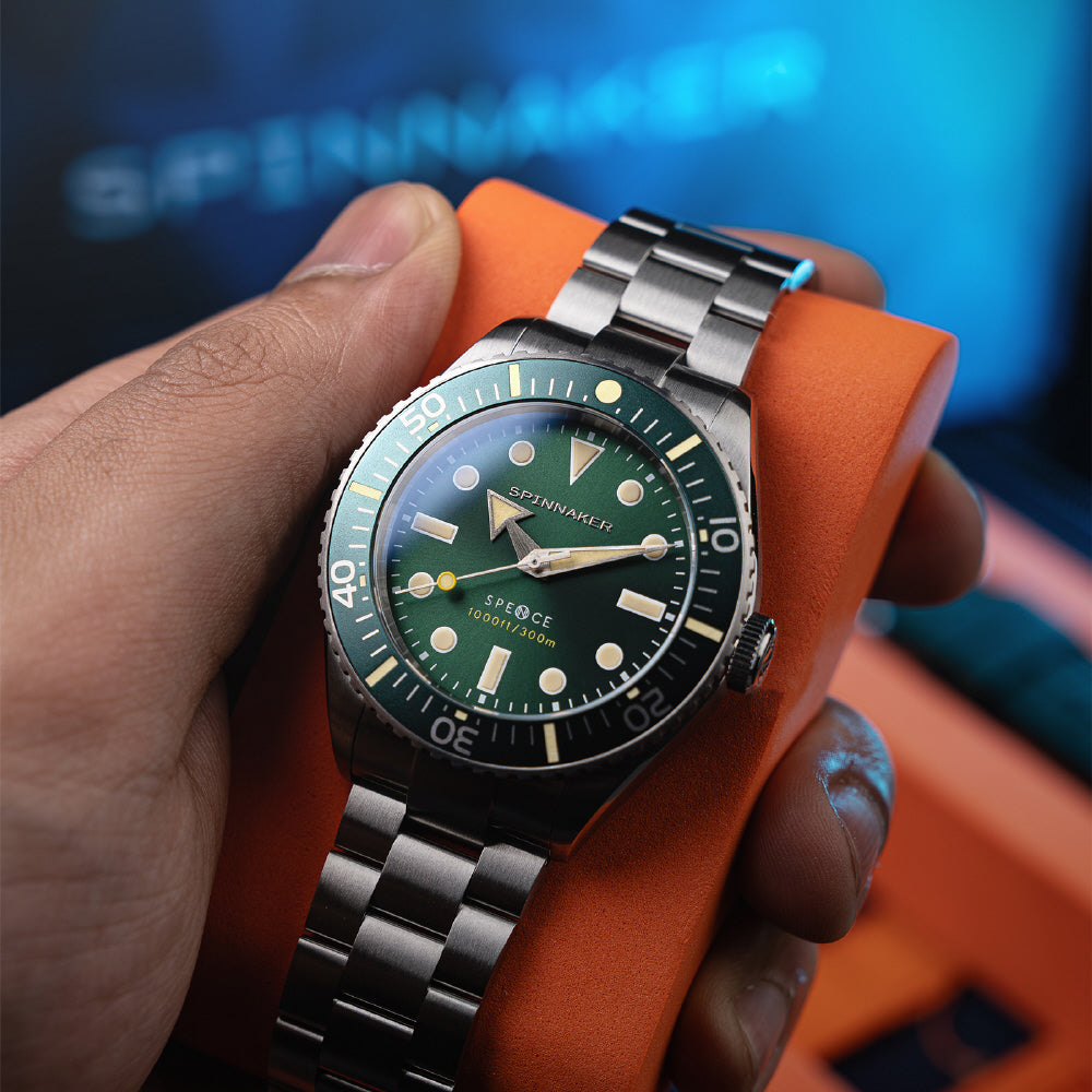 IPPO JAPAN WATCH SP509788N Watch - Spence 300 Green 2-Year Warranty Water Resistant Stylish Design Durable Construction (Imag