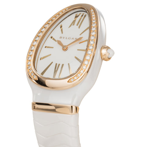 BVLGARI SPC35WGDWCGD1.1T Watch - Serpenti 2-Year Warranty White - Luxury Timepiece with Elegant Design [Parallel Import] (Ima
