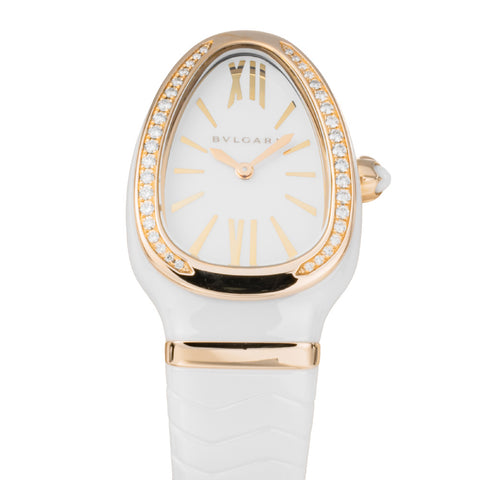 BVLGARI SPC35WGDWCGD1.1T Watch - Serpenti 2-Year Warranty White - Luxury Timepiece with Elegant Design [Parallel Import] (Ima