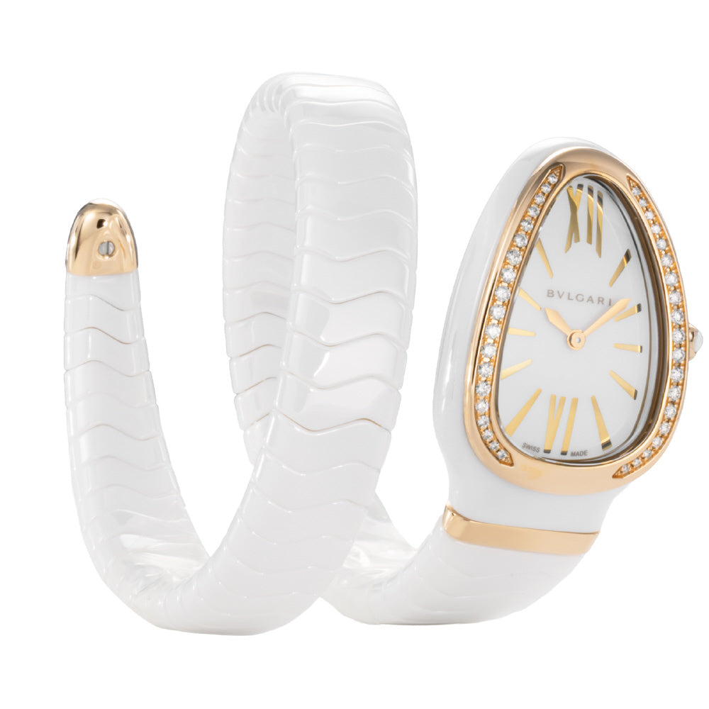 BVLGARI SPC35WGDWCGD1.1T Watch - Serpenti 2-Year Warranty White - Luxury Timepiece with Elegant Design [Parallel Import] (Ima