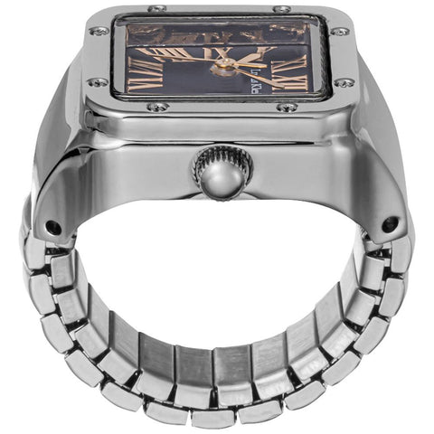 Other Overseas Manufacturers ST022SSBU Stylish Ring Watch Elegant Blue Design 1-Year Warranty Durable Build