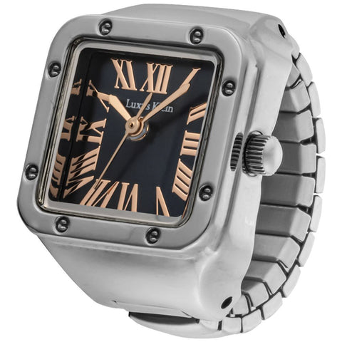 Other Overseas Manufacturers ST022SSBU Stylish Ring Watch Elegant Blue Design 1-Year Warranty Durable Build