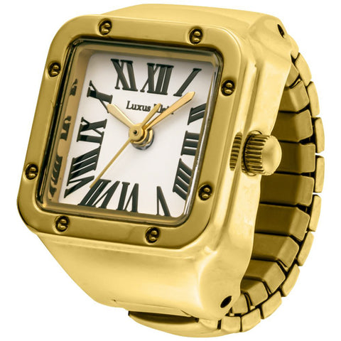 Other Overseas Manufacturers ST024YGGD Elegant Ring Watch Stylish Gold Finish 1-Year Warranty Precision Japanese