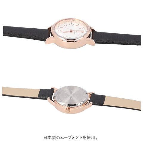 ST257 Juvia Black Stylish Design Water Resistant Quartz Movement Durable Strap Elegant Look