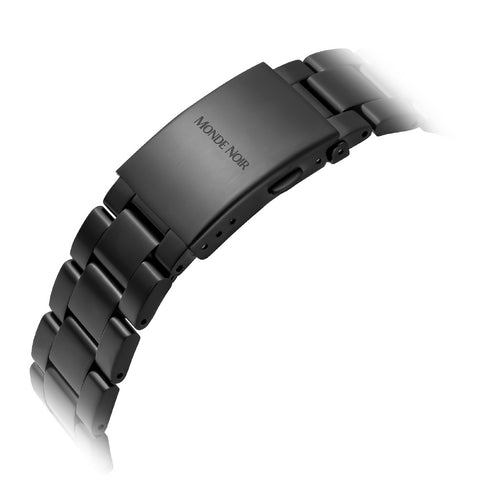 ST300BK Premium Japanese Quartz Movement Water Resistant Stainless Steel Case Elegant Black Design 1-Year Warranty