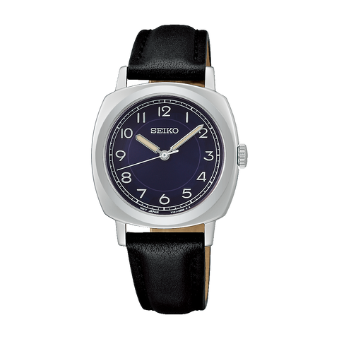 Seiko Steady Solar analog leather strap ladies watch STPX103 2025.11 release