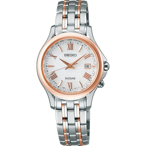 SEIKO Dolce & Exceline SWCW162 Solar wave correction Pure titanium waterproof watch