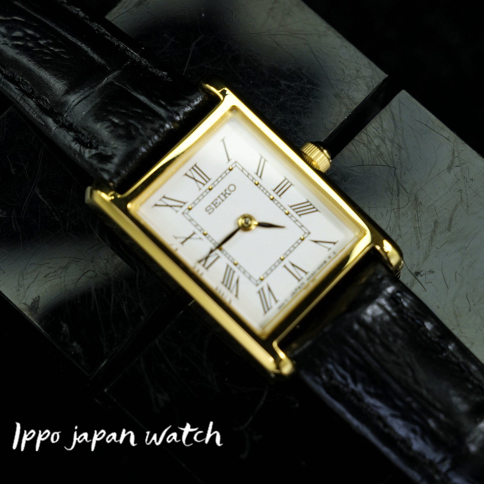 IPPO JAPAN WATCH SWR054 Watch - SEIKO Damenuhr Mit Lederband Schwarz 国際版 (Image 4)