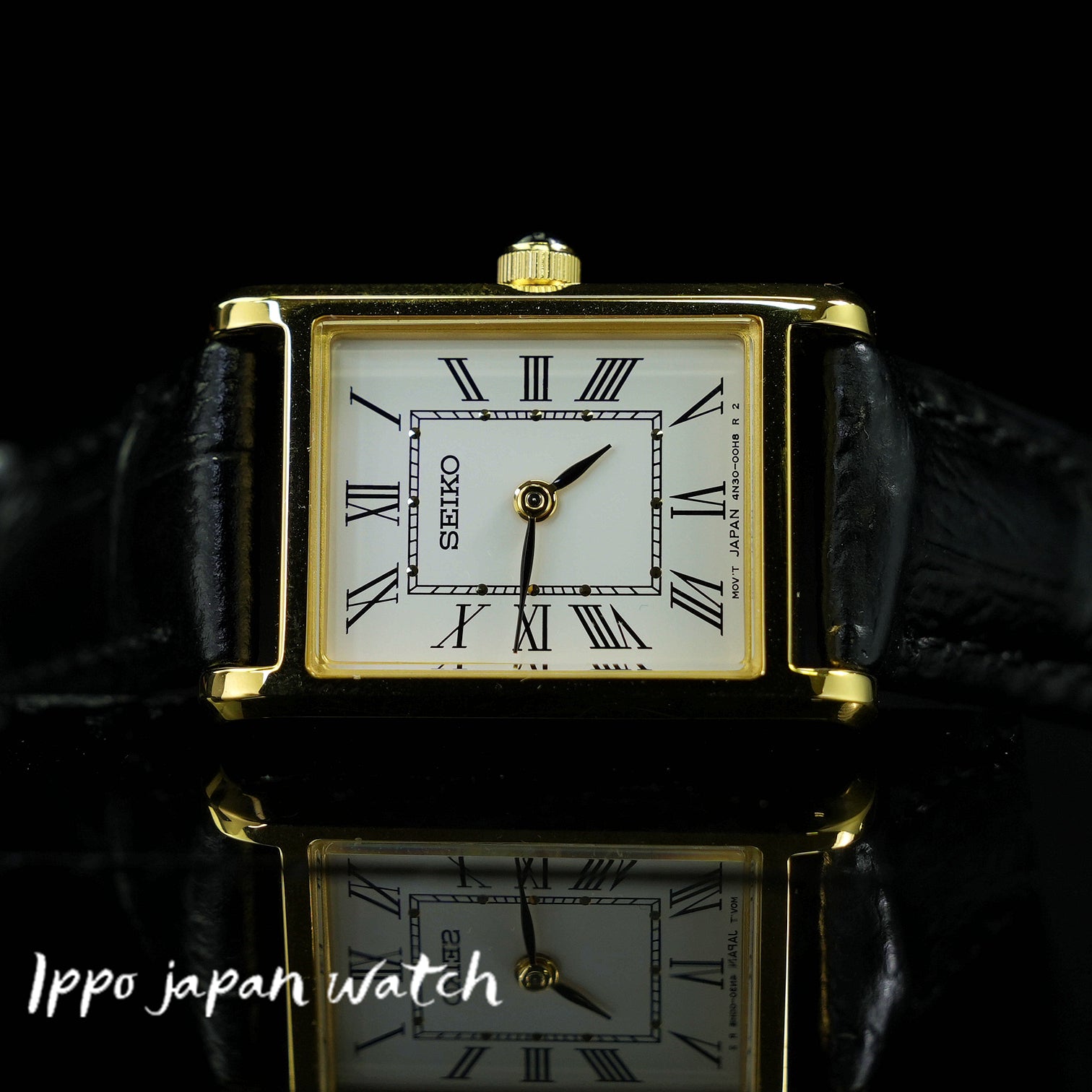 IPPO JAPAN WATCH SWR054 Watch - SEIKO Damenuhr Mit Lederband Schwarz 国際版 (Image 3)