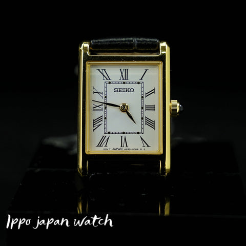 IPPO JAPAN WATCH SWR054 Watch - SEIKO Damenuhr Mit Lederband Schwarz 国際版