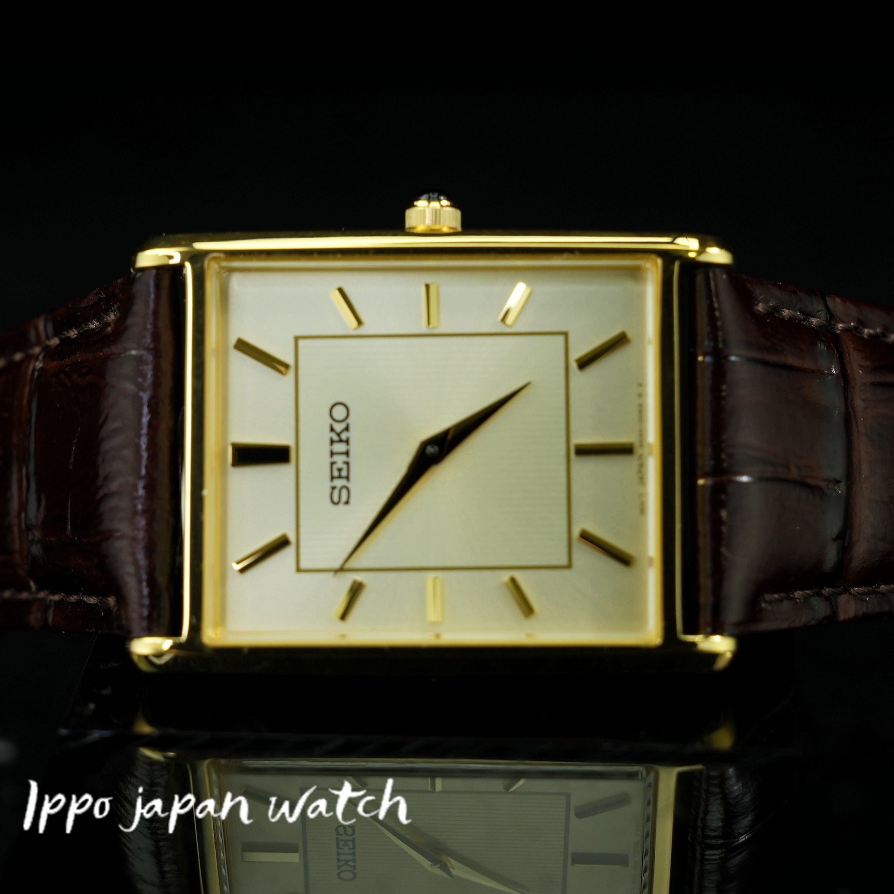 IPPO JAPAN WATCH SWR064 WATCH - Seiko Essentials Quartz Light Champagne Dial Men's Watch 国際版 (Image 3)