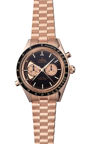 OMEGA 522.50.45.52.03.001 SPEEDMASTER CHRONO CHIME 45 mm, Sedna™ gold on Sedna™ gold