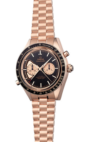 OMEGA 522.50.45.52.03.001 SPEEDMASTER CHRONO CHIME 45 mm, Sedna™ gold on Sedna™ gold