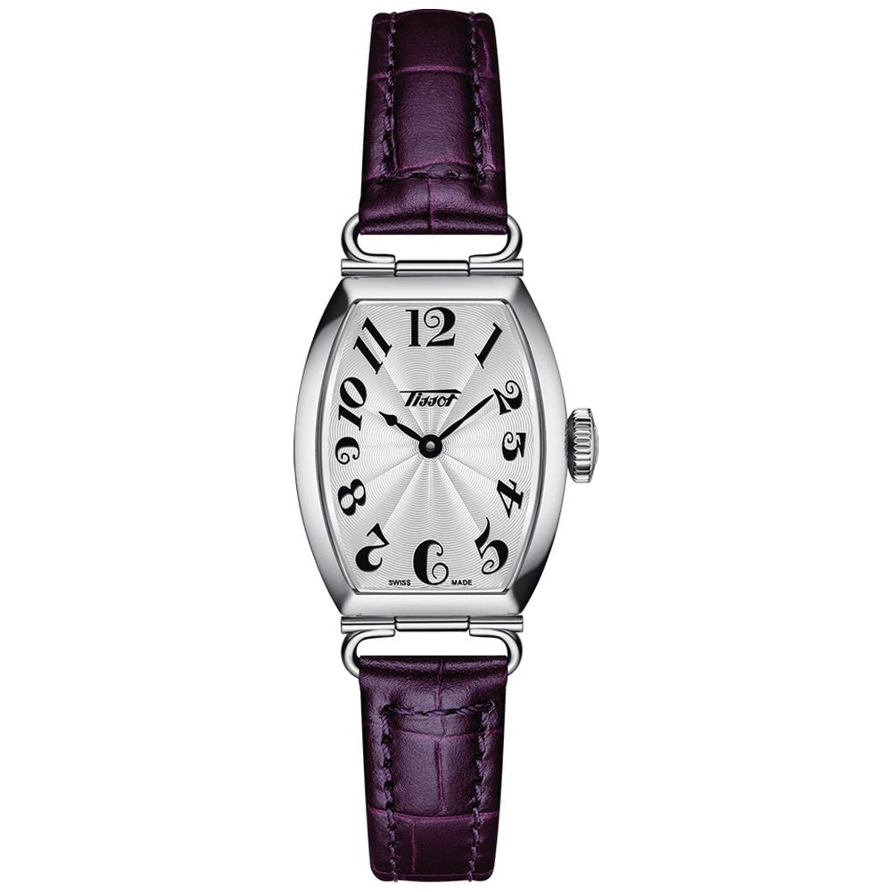 TISSOT T1281091603200 Watch - Elegant Quartz Small Lady Watch with Leather Strap and Water Resistance