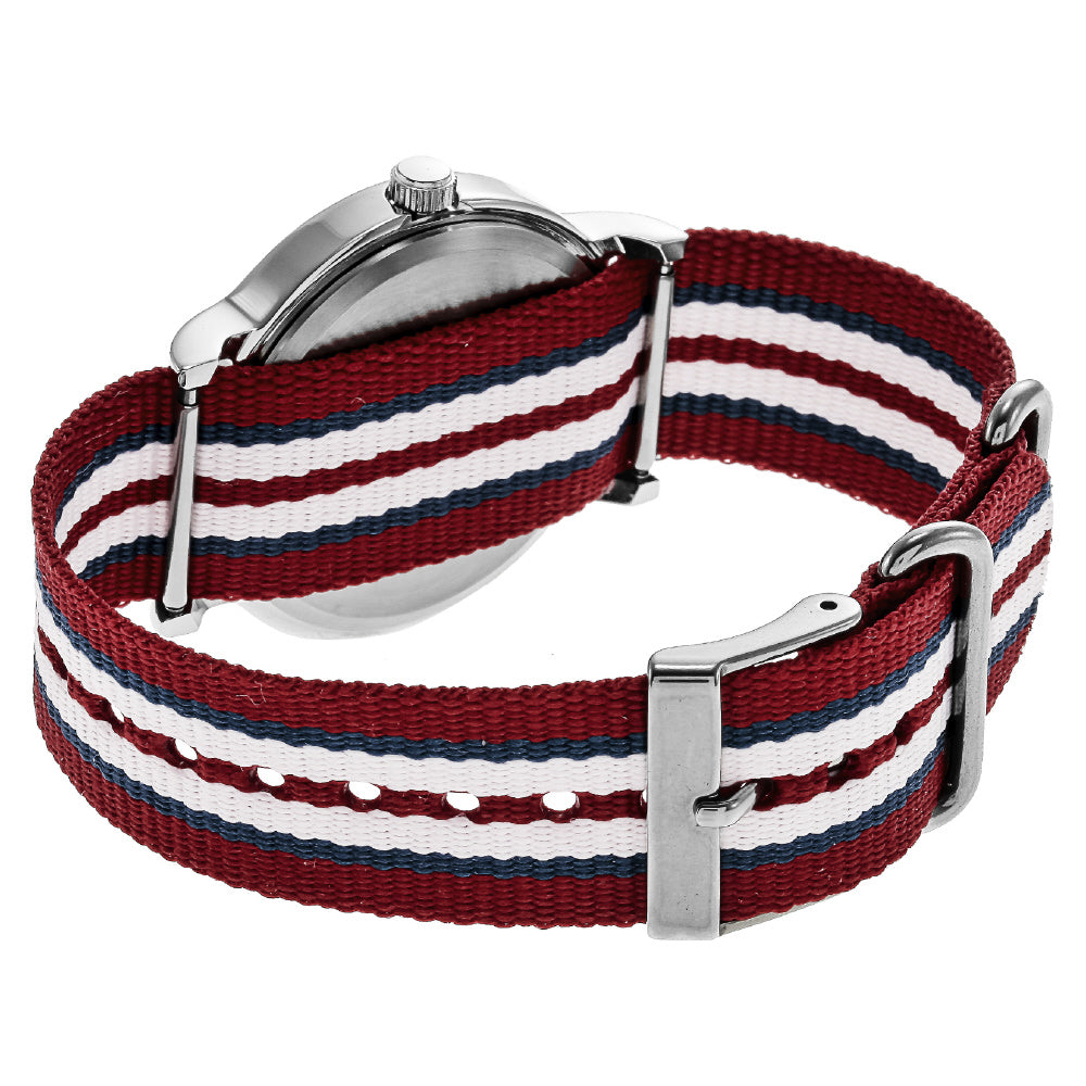 TIMEX T2N746 Watch - Weekender Central Park Stylish Red Blue White Design 1-Year Warranty Water Resistant Comfortable Fit (Im