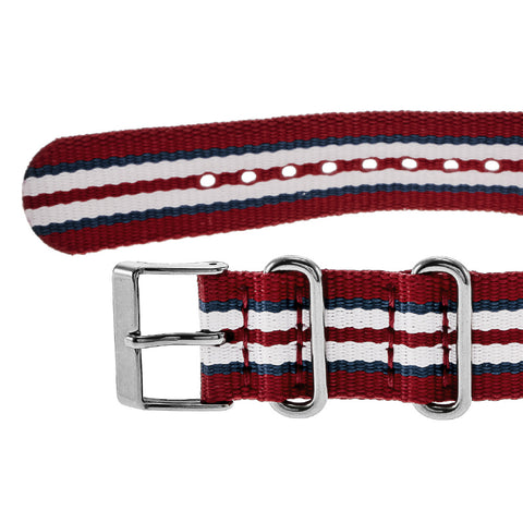 TIMEX T2N746 Watch - Weekender Central Park Stylish Red Blue White Design 1-Year Warranty Water Resistant Comfortable Fit (Im