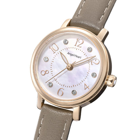 THN24PTP Twinkle Heart White Pearl Elegant Design 1-Year Warranty Water-Resistant Stylish Timepiece