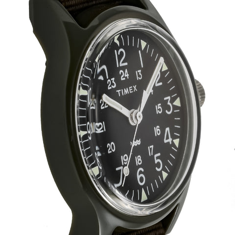 TIMEX TW2T33700 Watch - Original Camper Japan Limited Edition 1-Year Warranty Olive Green Durable Design Classic Style (Image