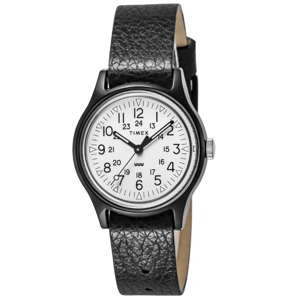 TIMEX TW2T34000 Watch - Original Camper Japan Limited Edition Black Leather 1-Year Warranty Classic Design Water Resistant