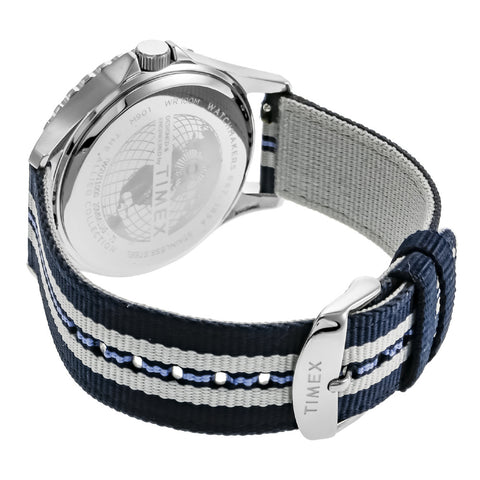 TIMEX TW2U11000 Navy XL 1-Year Warranty White Color Durable Design Water-Resistant Stylish Casual Wear