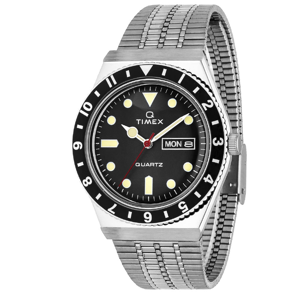TIMEX TW2U61800 Watch - Classic Design Water Resistant Black Leather Strap 1-Year Warranty Authentic