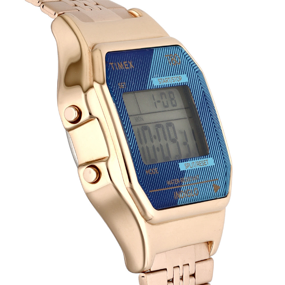 TIMEX TW2V19600 Watch - Classic Digital Watch Water Resistant Retro Design 1-Year Warranty Blue Color (Image 2)