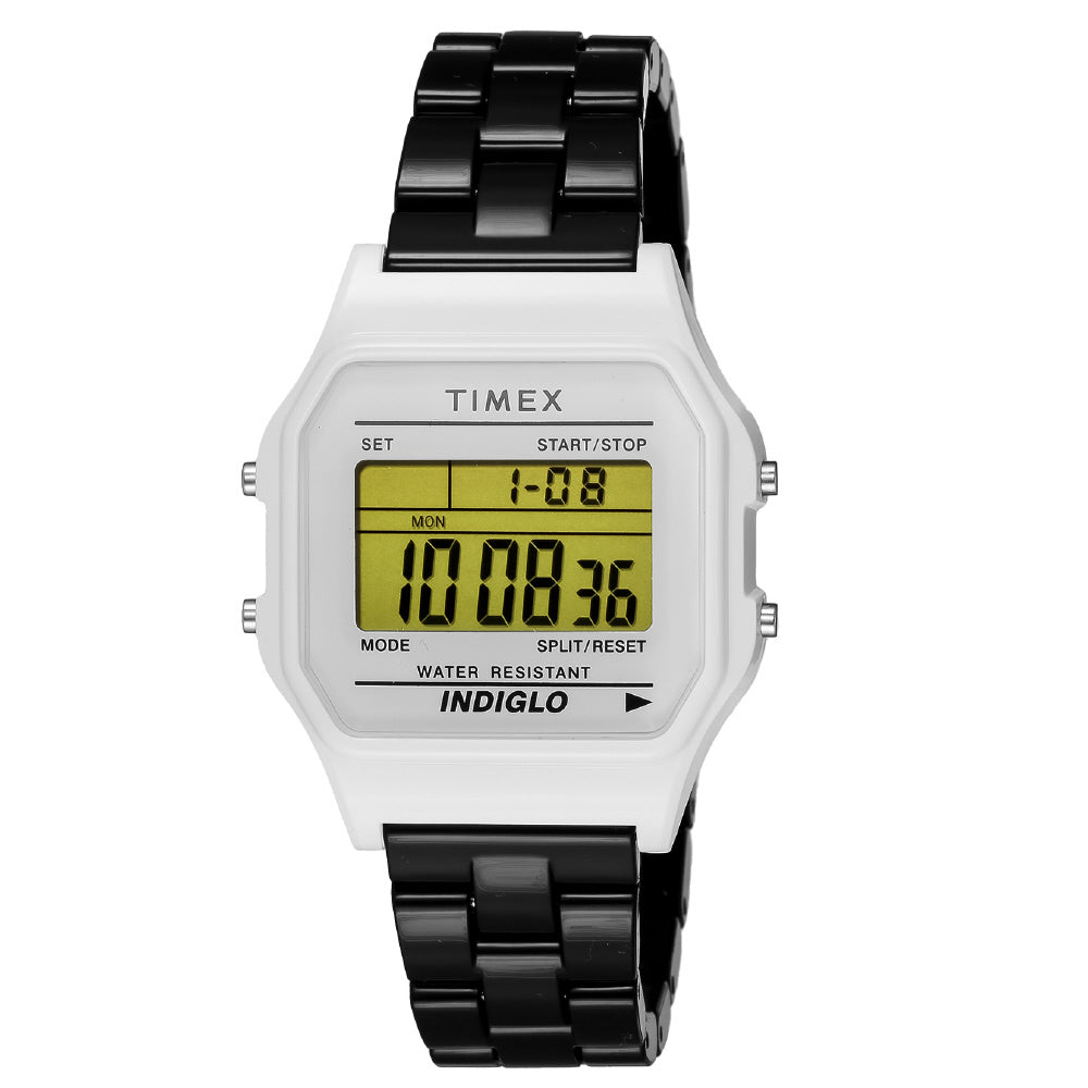 TIMEX TW2V20100-1 Watch - Classic Digital Watch - Water Resistant - 1-Year Warranty - Stylish White Design