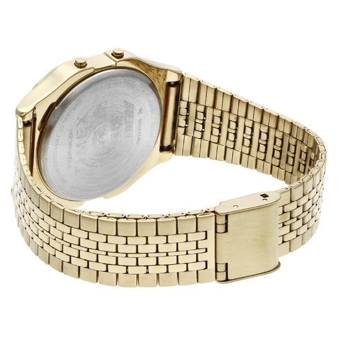 TIMEX TW2V30100 Space Invaders Collaboration Retro Digital Watch Water Resistant Gold Finish 1-Year Warranty