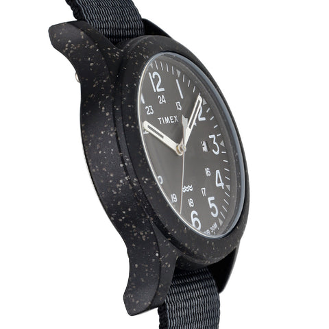 TIMEX TW2V81900 Watch - Reclaim Ocean 1-Year Warranty Eco-Friendly Materials Black Watch Stylish Design Water-Resistant (Imag