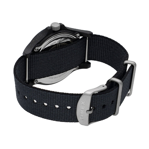 TIMEX TW2V81900 Watch - Reclaim Ocean 1-Year Warranty Eco-Friendly Materials Black Watch Stylish Design Water-Resistant (Imag