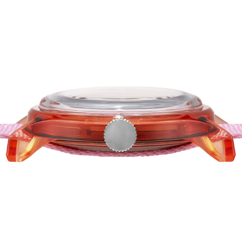 TIMEX TW2V93900 Watch - Pac Man Camper 1-Year Warranty Pink Water Resistant Retro Design Stylish Casual Watch (Image 3)