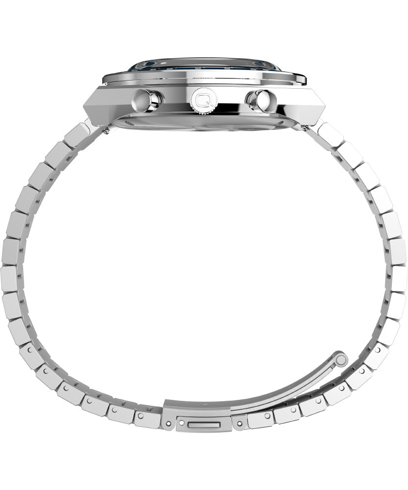 TIMEX TW2W51600 Watch - Q Diver Inspired Chrono 1-Year Warranty Blue Water Resistant Stylish Design (Image 2)