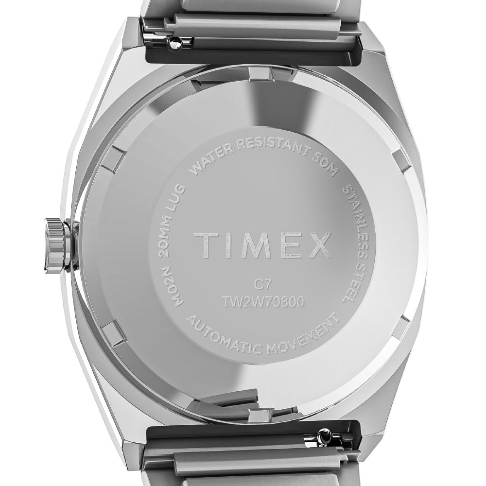 TIMEX TW2W70800 Watch - Reissue 1983 Automatic Silver Stainless Steel Water Resistant 1-Year Warranty (Image 7)