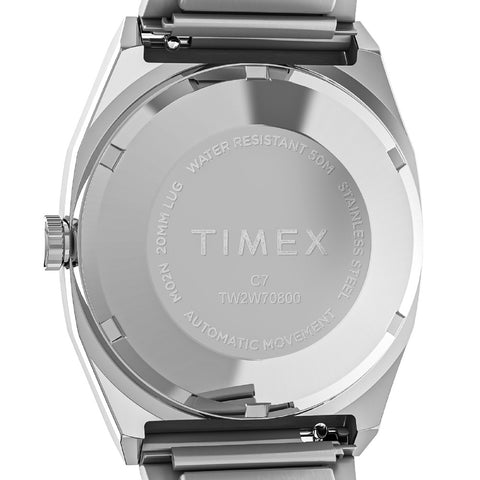 TIMEX TW2W70800 Watch - Reissue 1983 Automatic Silver Stainless Steel Water Resistant 1-Year Warranty (Image 7)