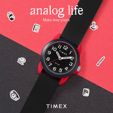 TIMEX TW2W91900 Watch - Kids Analog Time Machine 1-Year Warranty Stylish Black Durable Design Easy-to-Read Dial (Image 7)