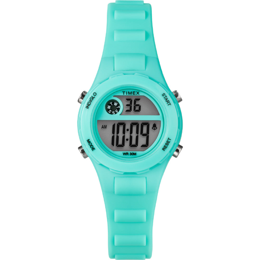 TIMEX TW2W92600 Watch - Kids Digital Watch Water Resistant 1-Year Warranty Fun Green Color Easy-to-Read Display