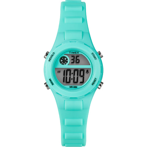 TIMEX TW2W92600 Watch - Kids Digital Watch Water Resistant 1-Year Warranty Fun Green Color Easy-to-Read Display
