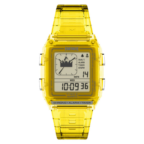 TIMEX TW2W96600 Watch - Stylish Yellow Design Limited Edition Fortnite Collaboration Water Resistant 1-Year Warranty