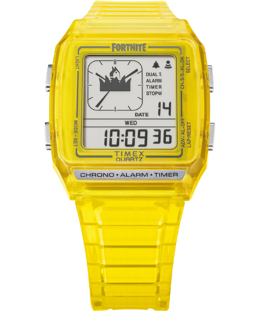TIMEX TW2W96600 Watch - Stylish Yellow Design Limited Edition Fortnite Collaboration Water Resistant 1-Year Warranty (Image 2