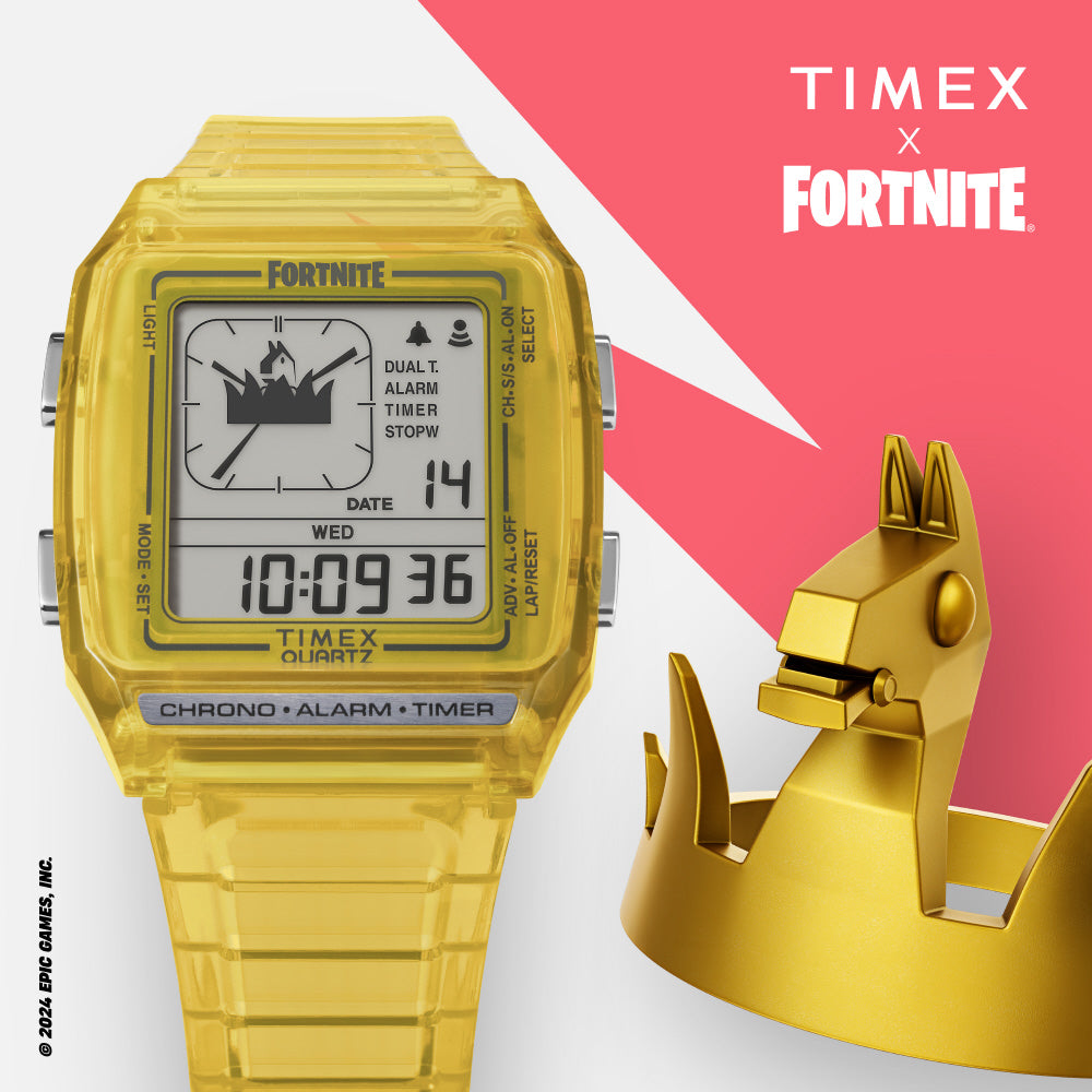 TIMEX TW2W96600 Watch - Stylish Yellow Design Limited Edition Fortnite Collaboration Water Resistant 1-Year Warranty (Image 7