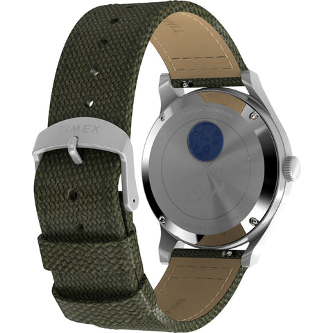 TIMEX TW2Y07800 Watch - MK1 Automatic 1-Year Warranty Black Dial Green Band Water Resistant Stylish Design (Image 3)