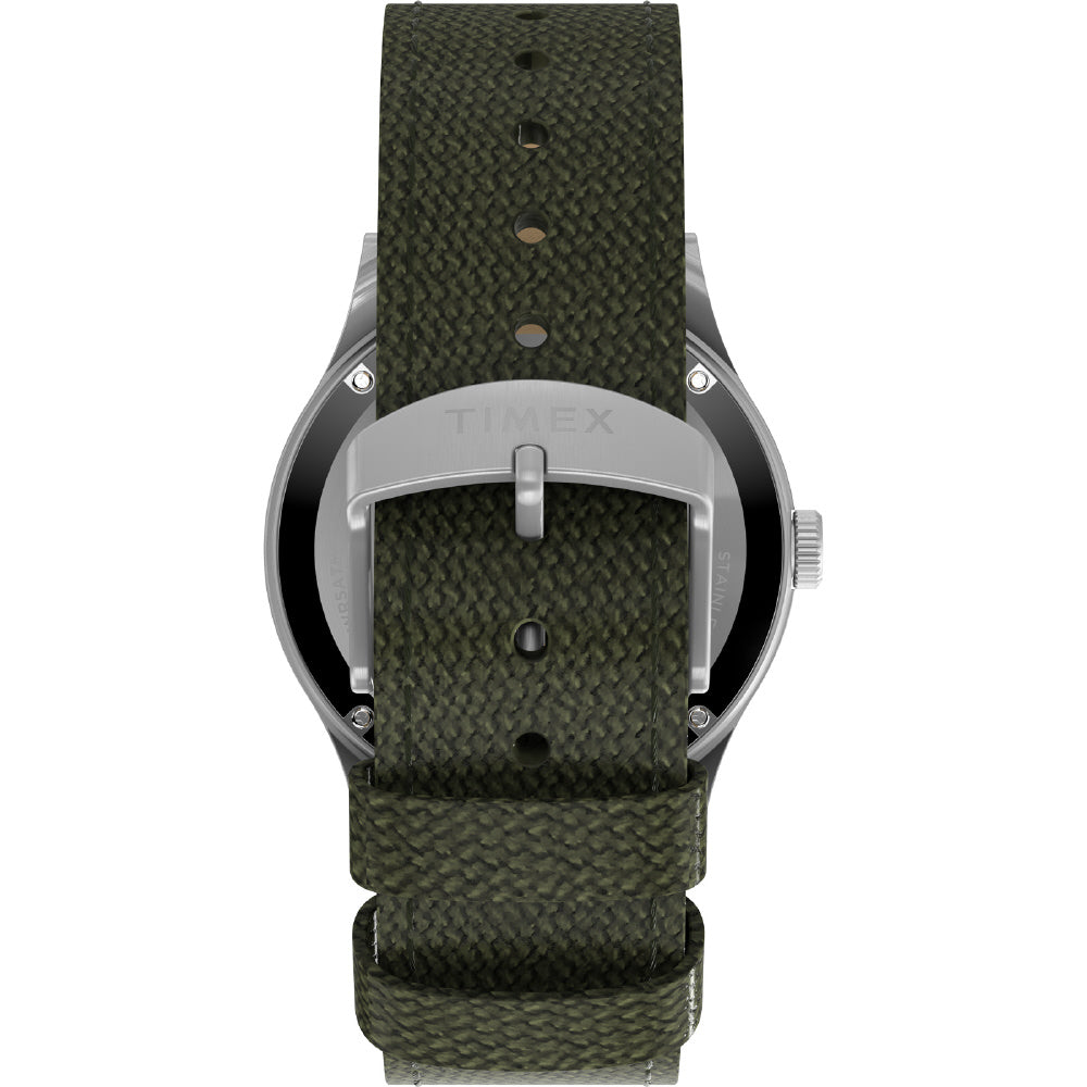 TIMEX TW2Y07800 Watch - MK1 Automatic 1-Year Warranty Black Dial Green Band Water Resistant Stylish Design (Image 4)