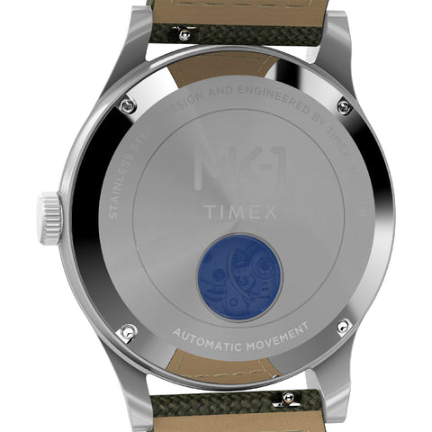 TIMEX TW2Y07800 Watch - MK1 Automatic 1-Year Warranty Black Dial Green Band Water Resistant Stylish Design (Image 5)